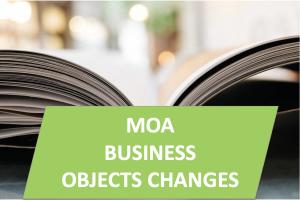 MOA Object Changes